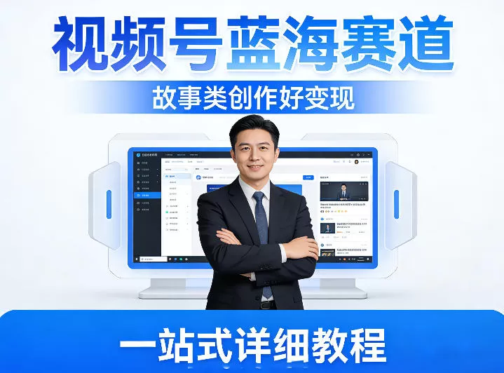视频号蓝海赛道，故事类创作好变现，一站式详细教程网创资源-中创网-冒泡网-福缘网长青创习社