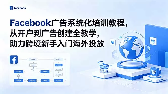 Facebook广告系统化培训教程,从开户到广告创建全教学,助力跨境新手入门海外投放网创资源-中创网-冒泡网-福缘网长青创习社