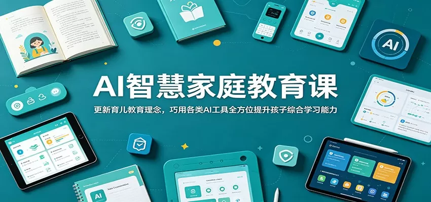 AI智慧家庭教育课:更新育儿教育理念,巧用各类AI工具全方位提升孩子综合学习能力网创资源-中创网-冒泡网-福缘网长青创习社