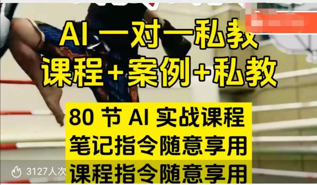 AI指令实战课,课程+案例,80节AI实战课程,笔记指令随意享用,课程指令随意享用(更新26年3月)网创资源-中创网-冒泡网-福缘网长青创习社