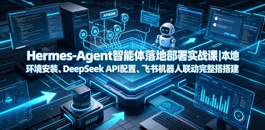 Hermes-Agent智能体落地部署实战课｜本地环境安装、DeepSeek API配置、飞书机器人联动完整搭建教程网创资源-中创网-冒泡网-福缘网长青创习社