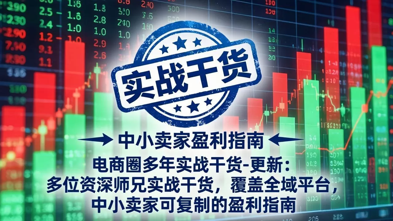 电商圈多年实战干货-更新4月:多位资深师兄实战干货,覆盖全域平台,中小卖家可复制的盈利指南网创资源-中创网-冒泡网-福缘网长青创习社