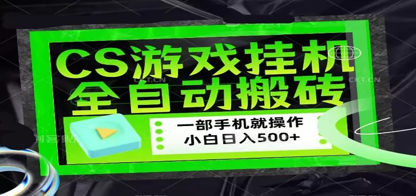 CSGO游戏挂机捡漏搬砖，超稳定的项目，带领1000+小白实现日入500+网创资源-中创网-冒泡网-福缘网长青创习社