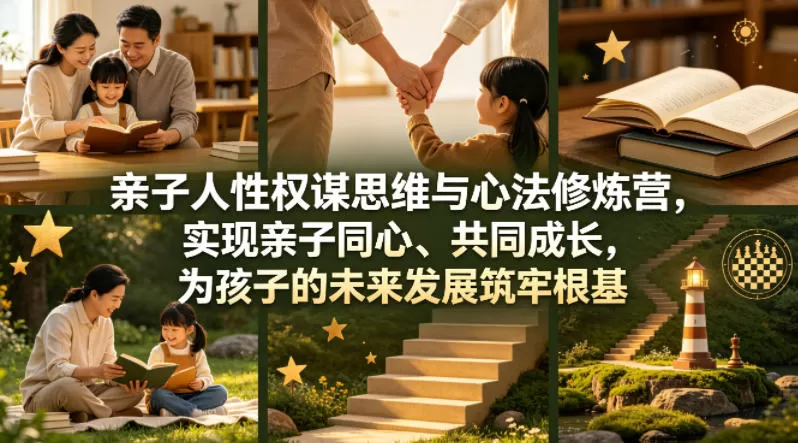 亲子人性权谋思维与心法修炼营，实现亲子同心、共同成长，为孩子的未来发展筑牢根基【音频】网创资源-中创网-冒泡网-福缘网长青创习社