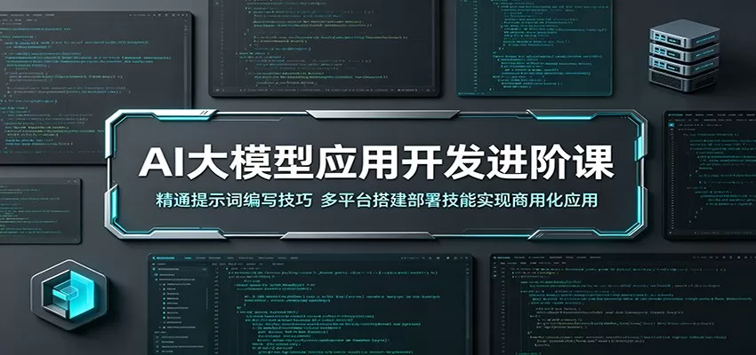 AI大模型应用开发进阶课:精通提示词编写技巧,多平台搭建部署技能实现商用化应用网创资源-中创网-冒泡网-福缘网长青创习社