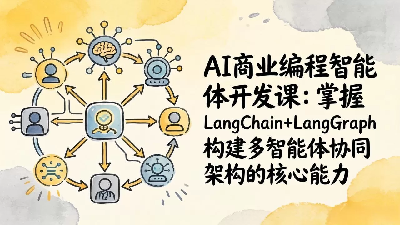 AI商业编程智能体开发课:掌握LangChain+LangGraph构建多智能体协同架构的核心能力网创资源-中创网-冒泡网-福缘网长青创习社