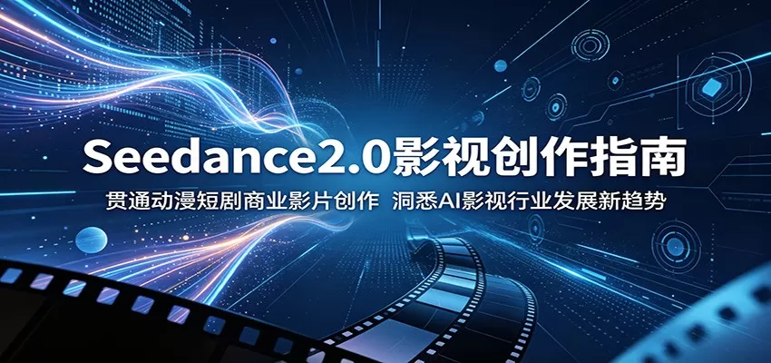 Seedance2.0影视创作指南:贯通动漫短剧商业影片创作,洞悉AI影视行业发展新趋势网创资源-中创网-冒泡网-福缘网长青创习社