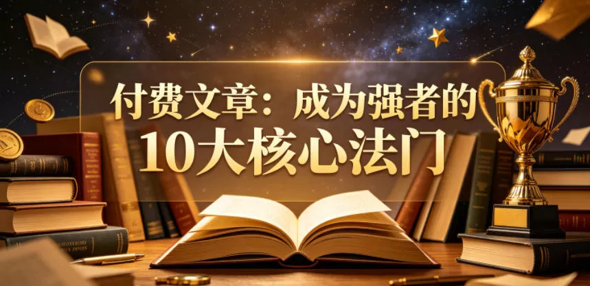 付费文章:成为强者的10大核心法门网创资源-中创网-冒泡网-福缘网长青创习社