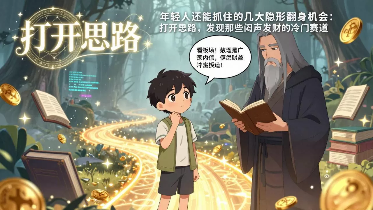 付费文1+2:年轻人还能抓住的几大隐形翻身机会:打开思路,发现那些闷声发财的冷门赛道网创资源-中创网-冒泡网-福缘网长青创习社