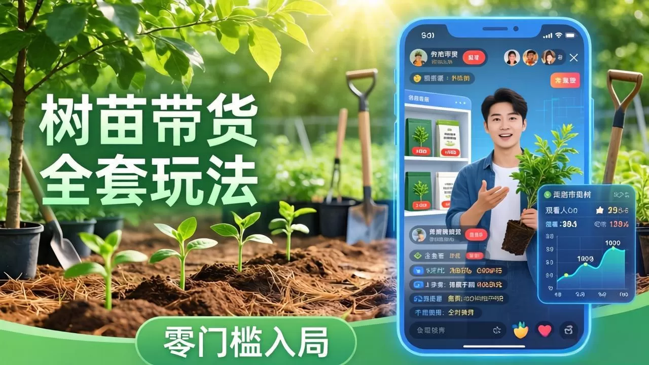 视频号AI树苗带货全套玩法：零门槛入局，掌握豆包、千问等AI工具制作树苗视频的全套流程网创资源-中创网-冒泡网-福缘网长青创习社