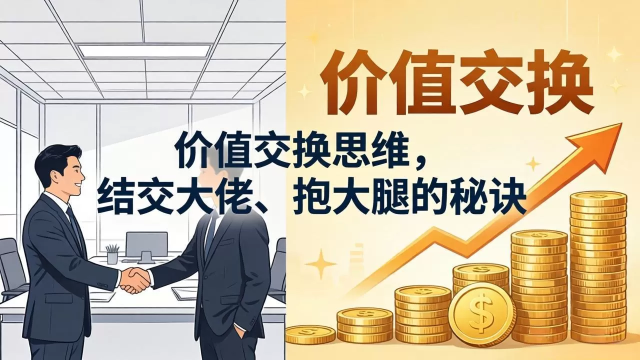某付费文章：价值交换思维，结交大佬、抱大腿的秘诀网创资源-中创网-冒泡网-福缘网长青创习社