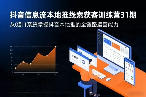 抖音信息流本地推线索获客训练营31期，从0到1系统掌握抖音本地推的全链路运营能力网创资源-中创网-冒泡网-福缘网长青创习社