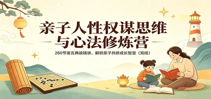 亲子人性权谋思维与心法修炼营：260节寓言典故精讲，解锁亲子共修成长智慧(完结)网创资源-中创网-冒泡网-福缘网长青创习社