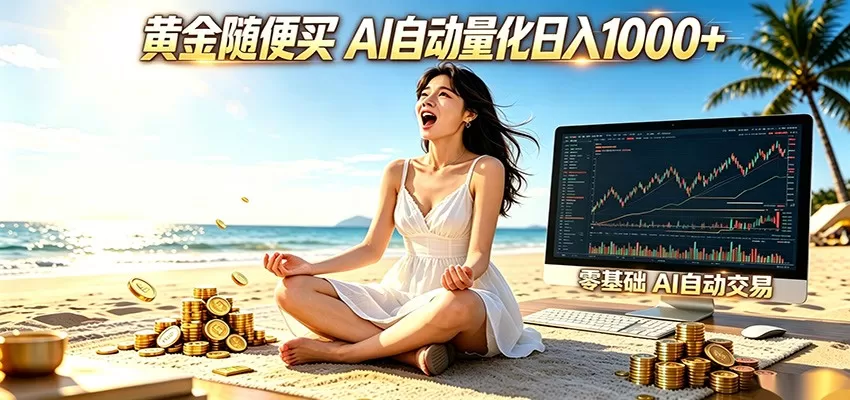 黄金随便买?AI自动外汇量化交易 在家当皇帝 日入1000+网创资源-中创网-冒泡网-福缘网长青创习社