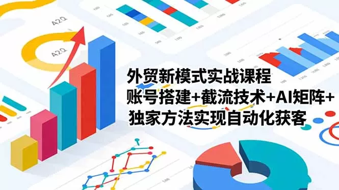外贸新模式实战课程-更新2月，账号搭建+截流技术+AI矩阵+独家方法实现自动化获客网创资源-中创网-冒泡网-福缘网长青创习社