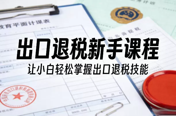 出口退税新手课程，让小白轻松掌握出口退税技能网创资源-中创网-冒泡网-福缘网长青创习社