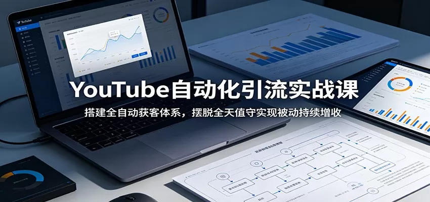 YouTube自动化引流实战课：搭建全自动获客体系，摆脱全天值守实现被动持续增收网创资源-中创网-冒泡网-福缘网长青创习社