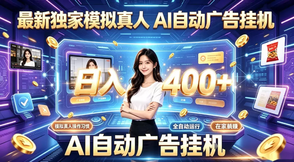 最新独家模拟真人，AI自动挂号挂G，日入400+，全程全自动运行，无需人工【揭秘】网创资源-中创网-冒泡网-福缘网长青创习社