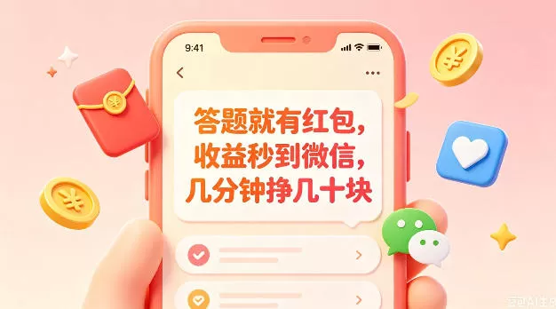 答题就有红包,收益秒到微信,几分钟挣几十块,学生党上班族宝妈都可以玩【揭秘】网创资源-中创网-冒泡网-福缘网长青创习社