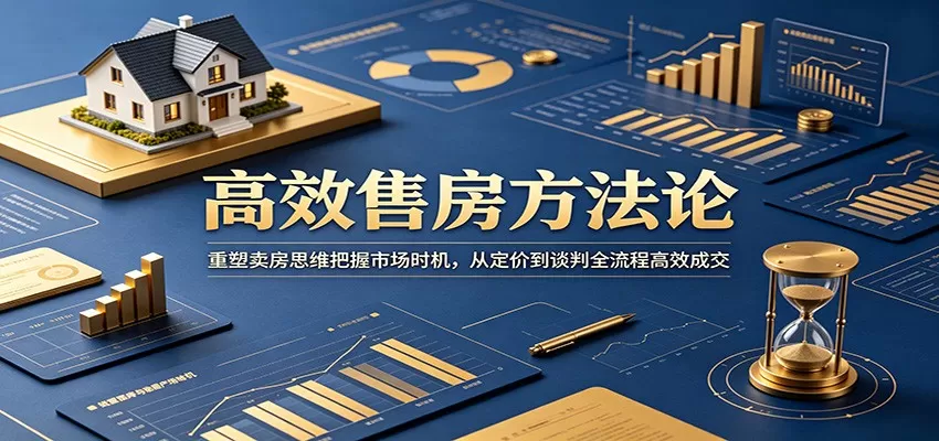 高效售房方法论:重塑卖房思维把握市场时机,从定价到谈判全流程高效成交网创资源-中创网-冒泡网-福缘网长青创习社