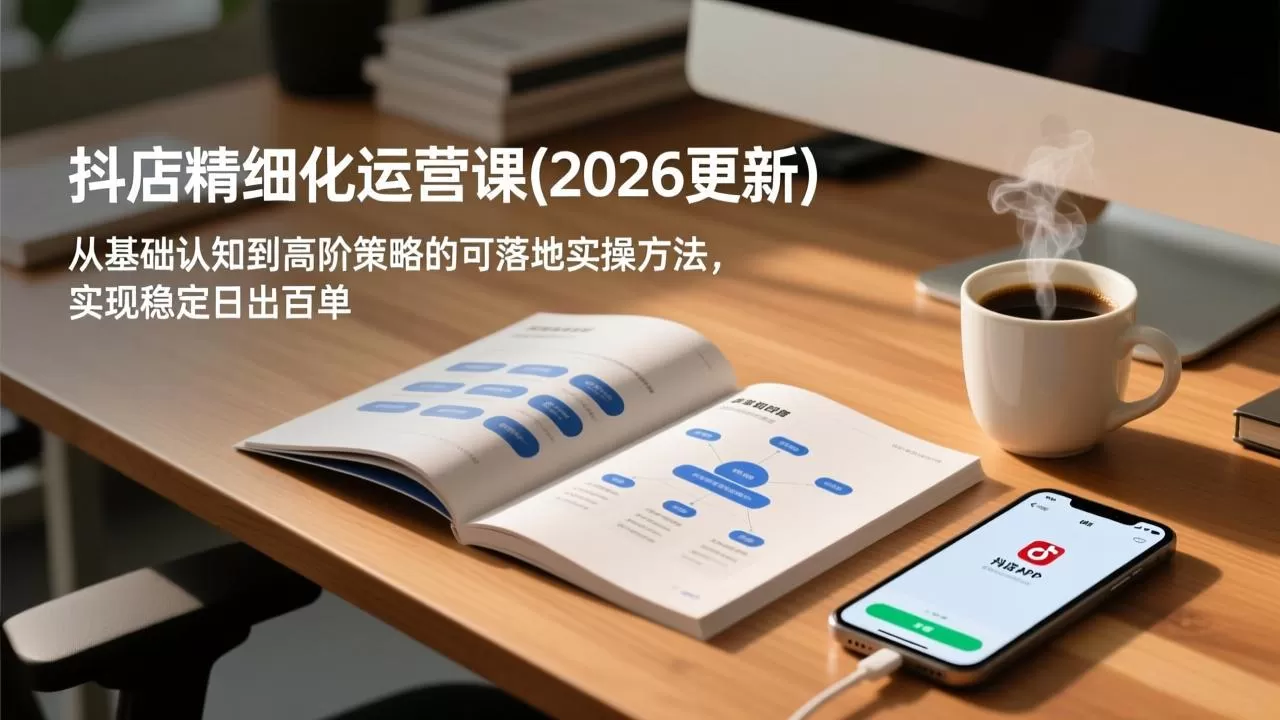 抖店精细化运营课(更新6月网创资源-中创网-冒泡网-福缘网长青创习社