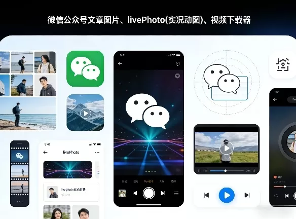 微信公众号文章图片、livePhoto(实况动图)、视频下载器网创资源-中创网-冒泡网-福缘网长青创习社