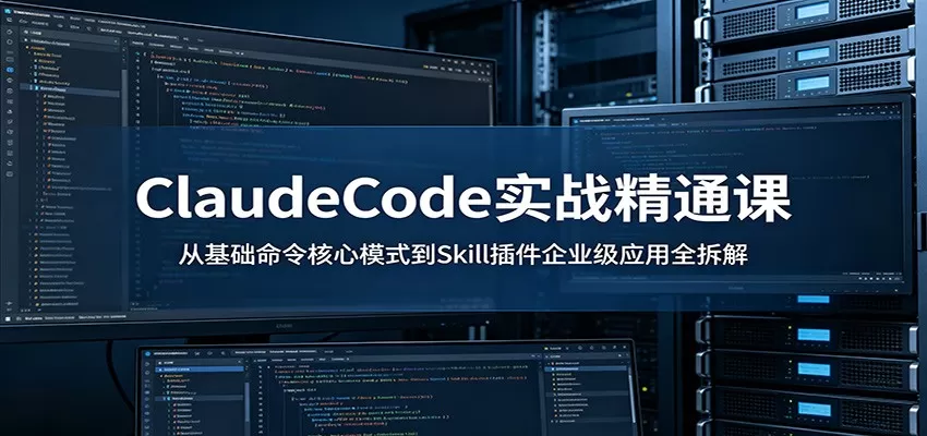ClaudeCode实战精通课:从基础命令核心模式到Skill插件企业级应用全拆解网创资源-中创网-冒泡网-福缘网长青创习社