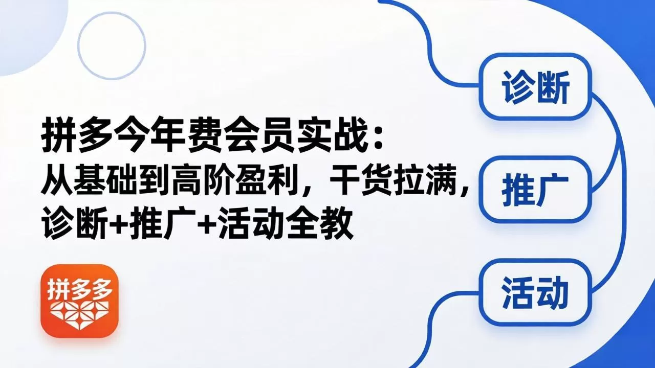 拼多多年费会员实战(更新26年5月7网创资源-中创网-冒泡网-福缘网长青创习社