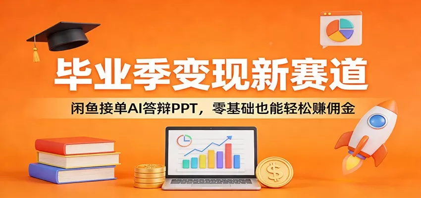 毕业季变现新赛道：闲鱼接单AI答辩PPT，零基础也能轻松赚佣金网创资源-中创网-冒泡网-福缘网长青创习社