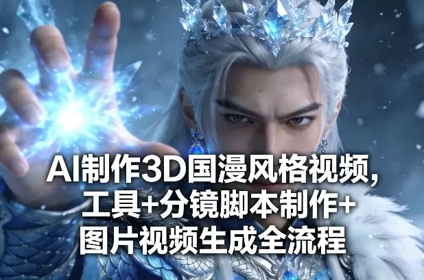 AI制作3D国漫风格视频，工具+分镜脚本制作+图片视频生成全流程网创资源-中创网-冒泡网-福缘网长青创习社