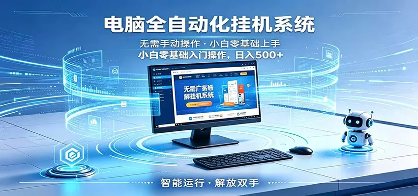 智能广告挂机无需值守,小白上手轻松实现每日增收网创资源-中创网-冒泡网-福缘网长青创习社