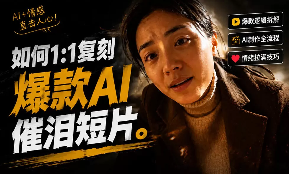 豆包+Gemini生成真人AI短剧-拆解复刻百万爆款第一人称短片,一站式讲透爆款复刻全流程网创资源-中创网-冒泡网-福缘网长青创习社