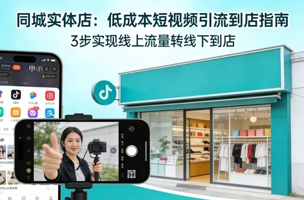 同城实体店,如何低成本把客户从短视频带到线下门店网创资源-中创网-冒泡网-福缘网长青创习社