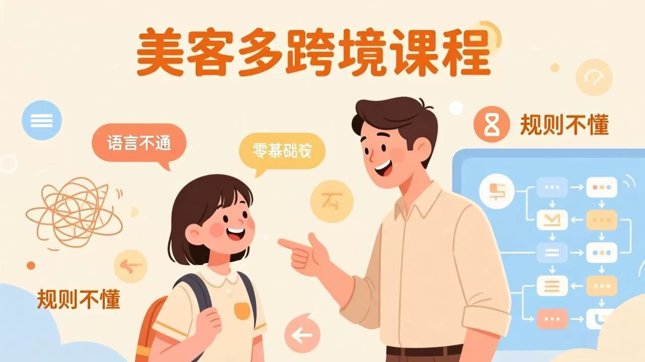 怕语言不通、怕不懂规则?零基础小白也能做的美客多跨境课,手把手带你美客多开店稳赚网创资源-中创网-冒泡网-福缘网长青创习社