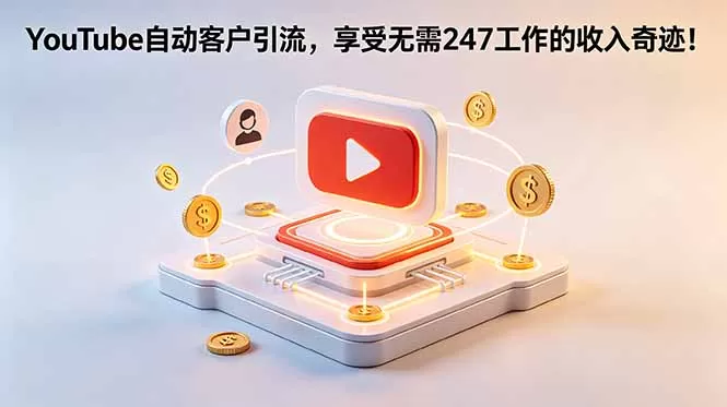 YouTube 自动客户引流,享受无需 247 工作的收入奇迹!【原创双语字幕】网创资源-中创网-冒泡网-福缘网长青创习社