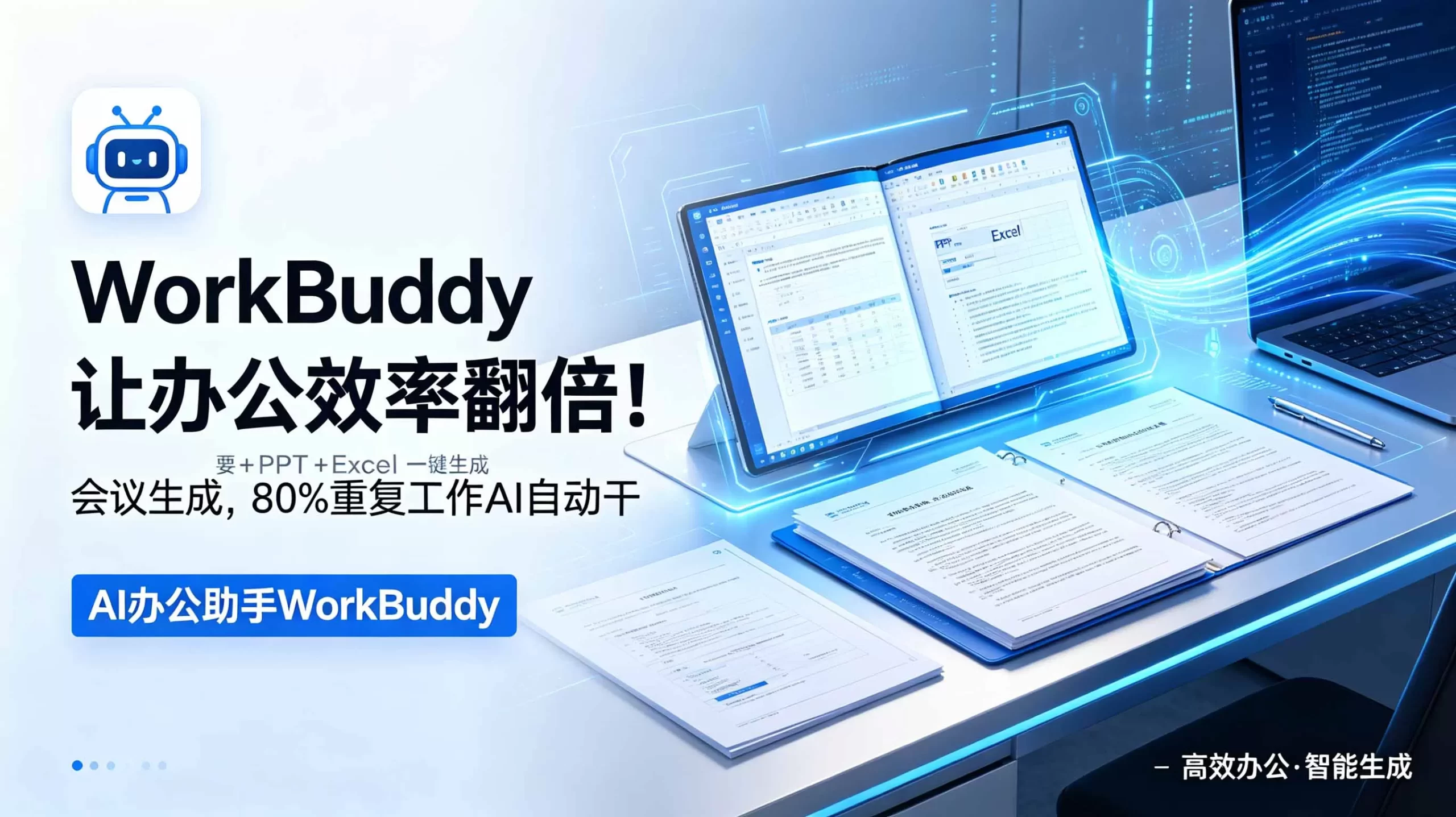 WorkBuddy让办公效率翻倍！会议纪要+PPT+Excel一键生成，80%重复工作AI自动干网创资源-中创网-冒泡网-福缘网长青创习社