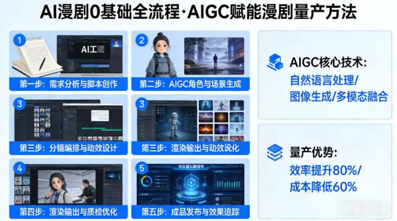 AI漫剧0基础全流程,快速掌握AIGC赋能的漫剧量产方法网创资源-中创网-冒泡网-福缘网长青创习社