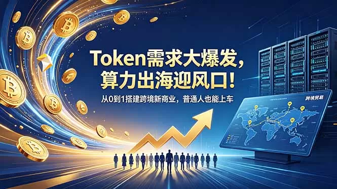 Token需求大爆发,算力出海迎风口!从0到1搭建跨境新商业,普通人也能上车网创资源-中创网-冒泡网-福缘网长青创习社